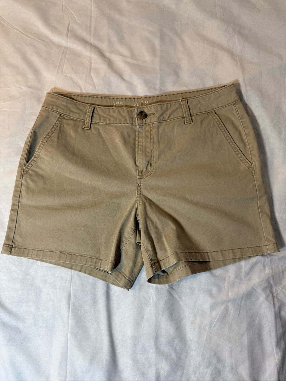 a.n.a Tan Khaki Casual Chino Shorts